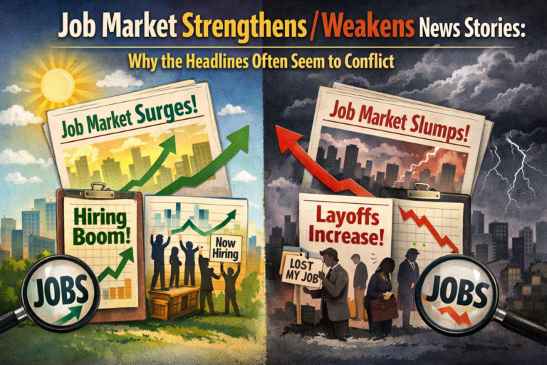 Job Market Strengthens/Weakens News Stories